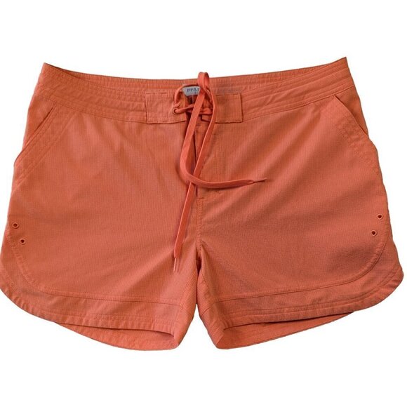 prAna Ebelie Orange Board Shorts Size Large - Picture 1 of 7